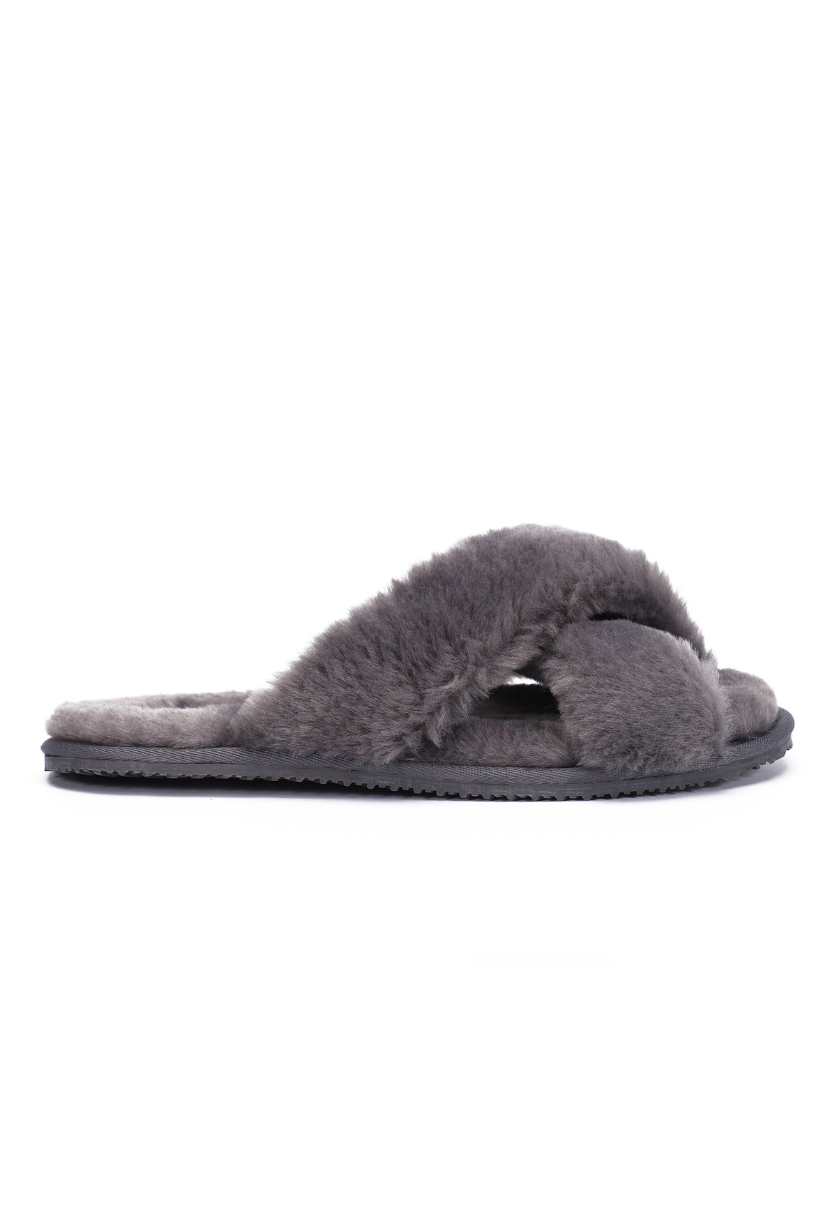 Chaussons Fluffy Anthracite