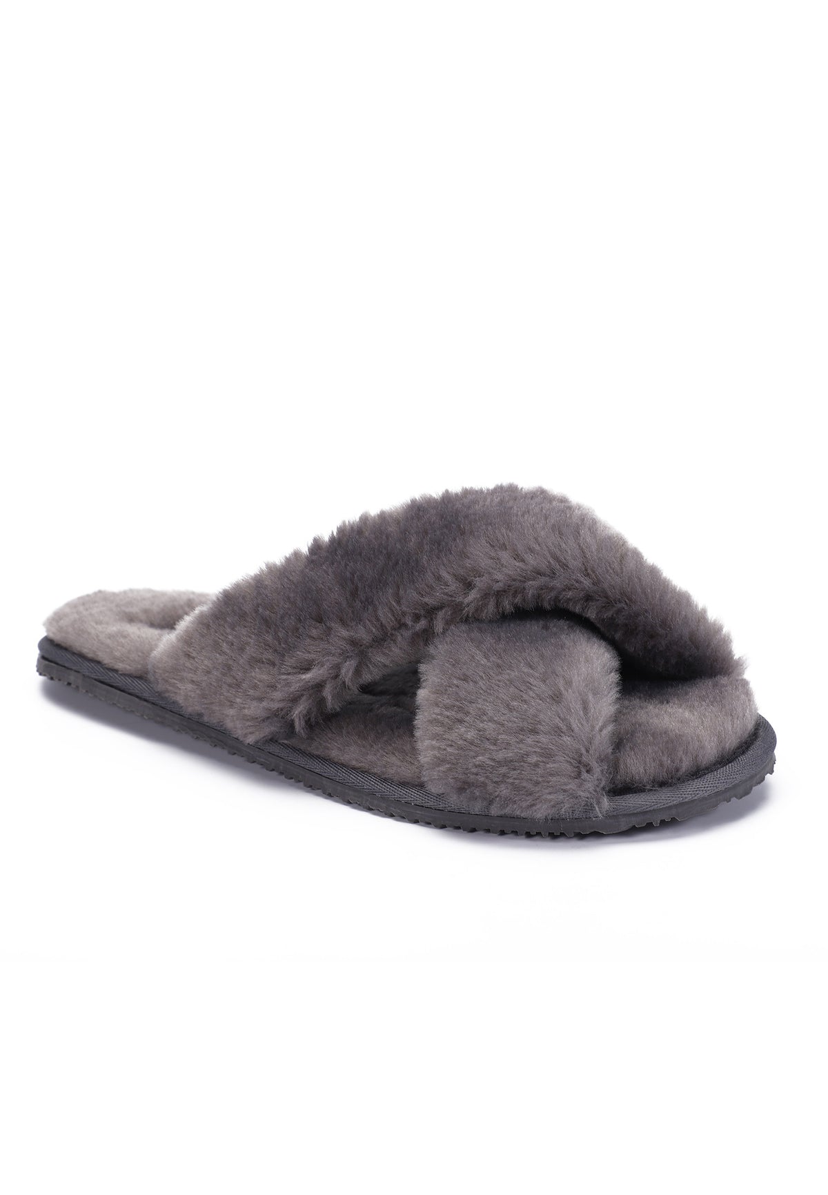 Chaussons Fluffy Anthracite