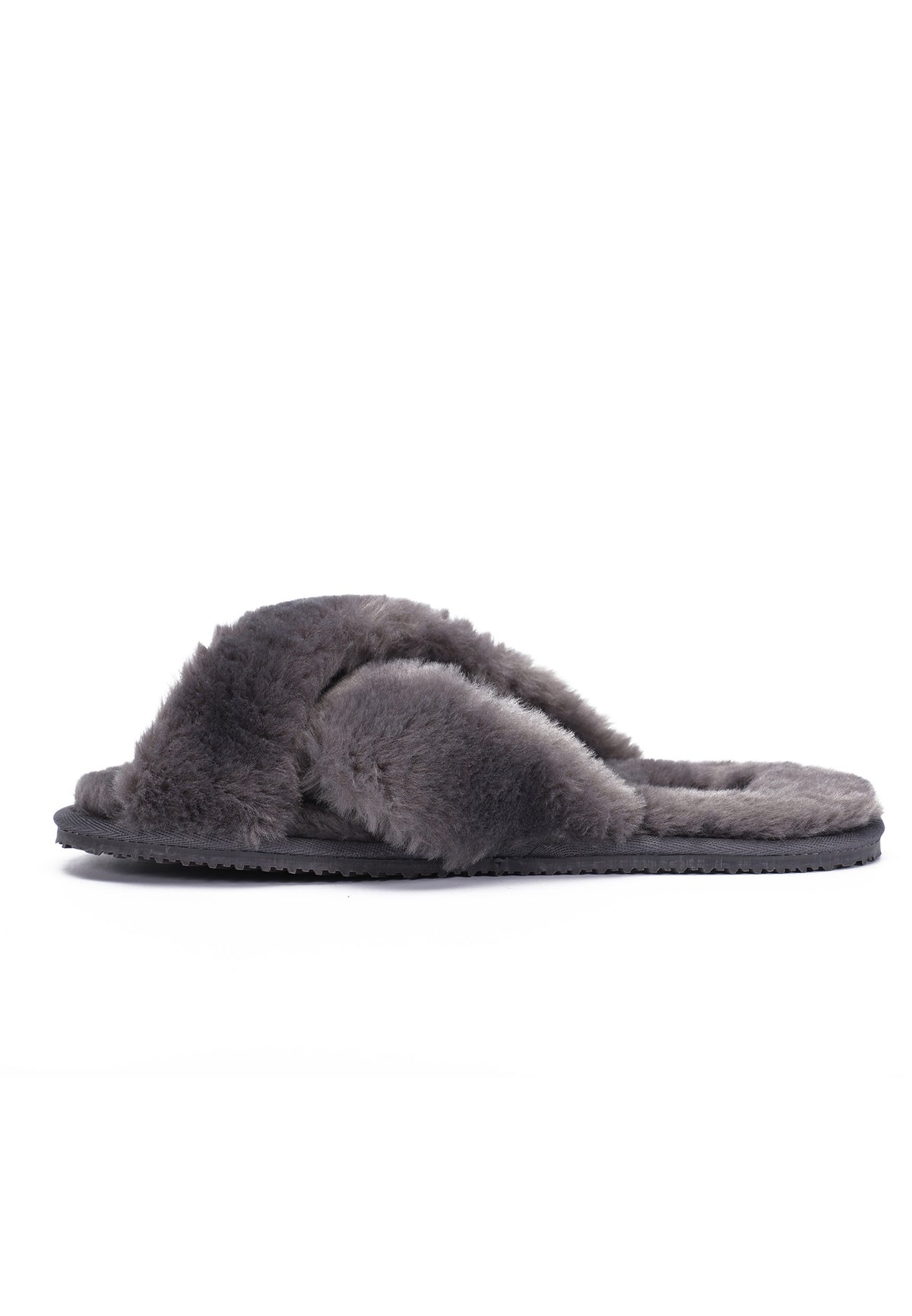 Chaussons Fluffy Anthracite
