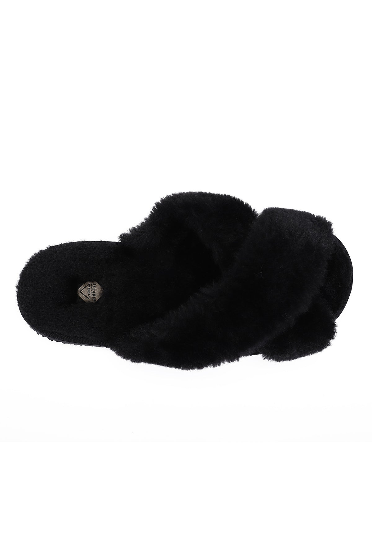 Chaussons Fluffy Noir