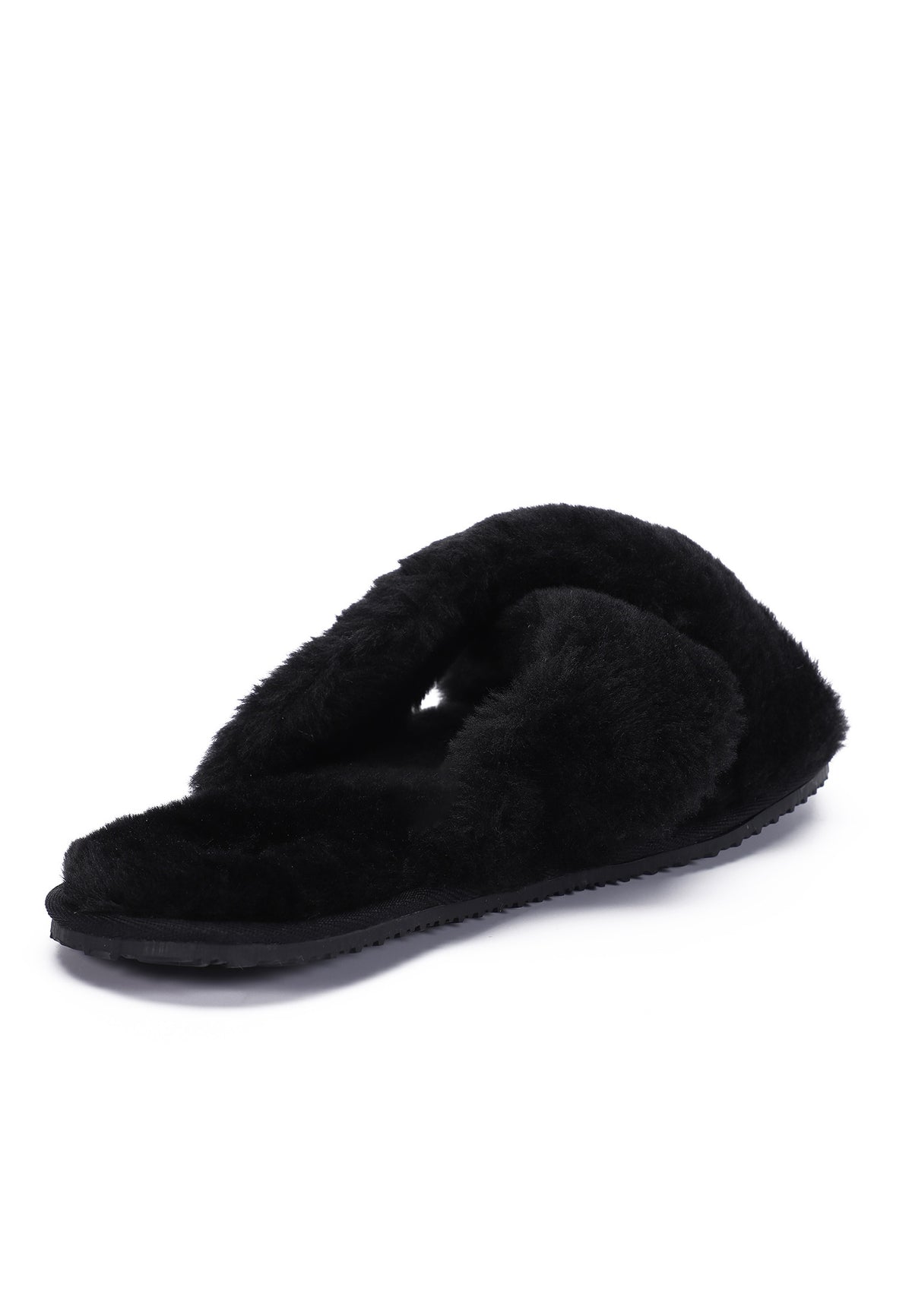 Chaussons Fluffy Noir