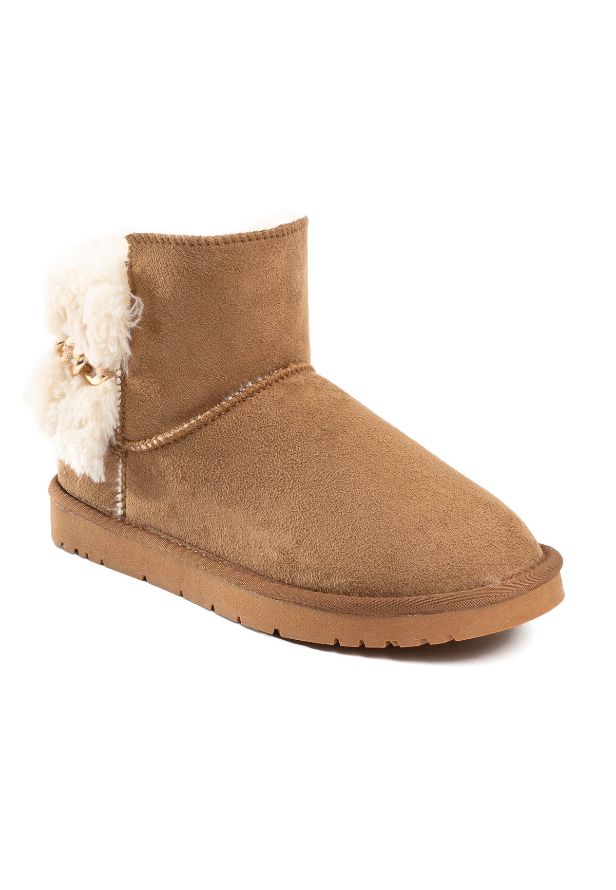 Bottines Crystal Camel