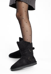 Candace Black Ankle Boots