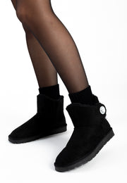 Dona Black Ankle Boots