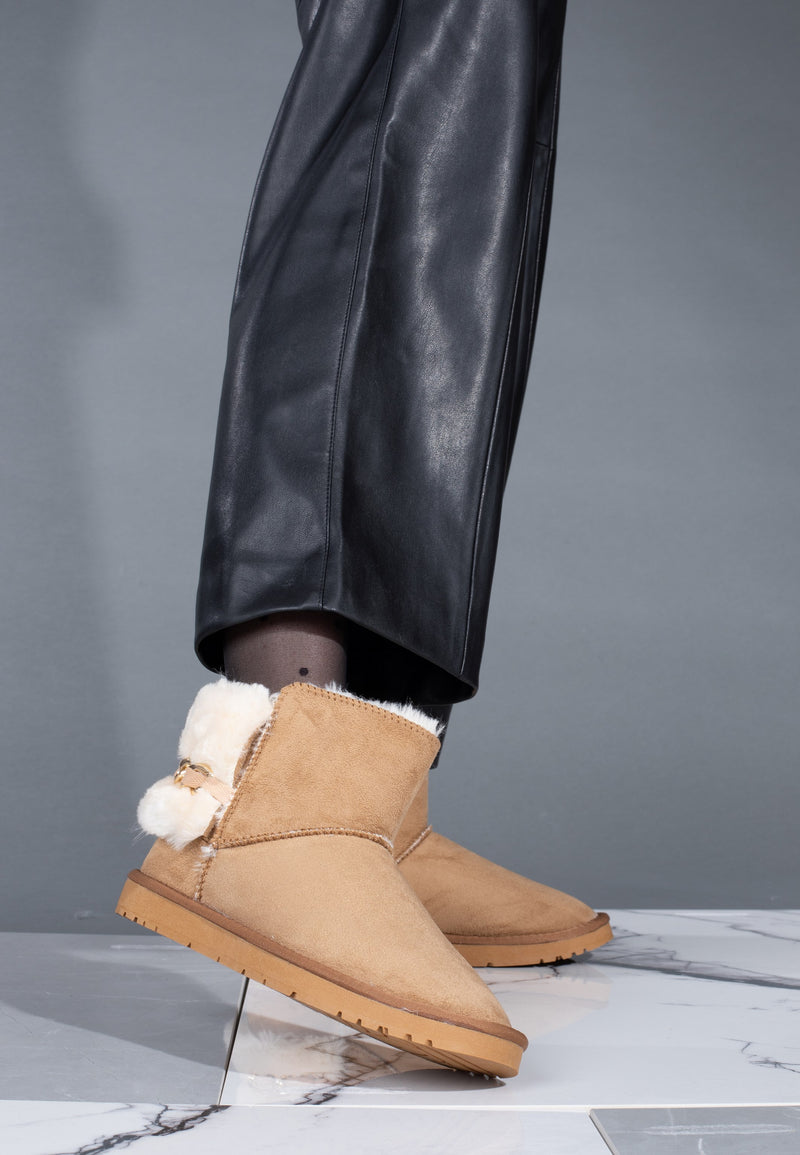 Bottines Crystal Camel