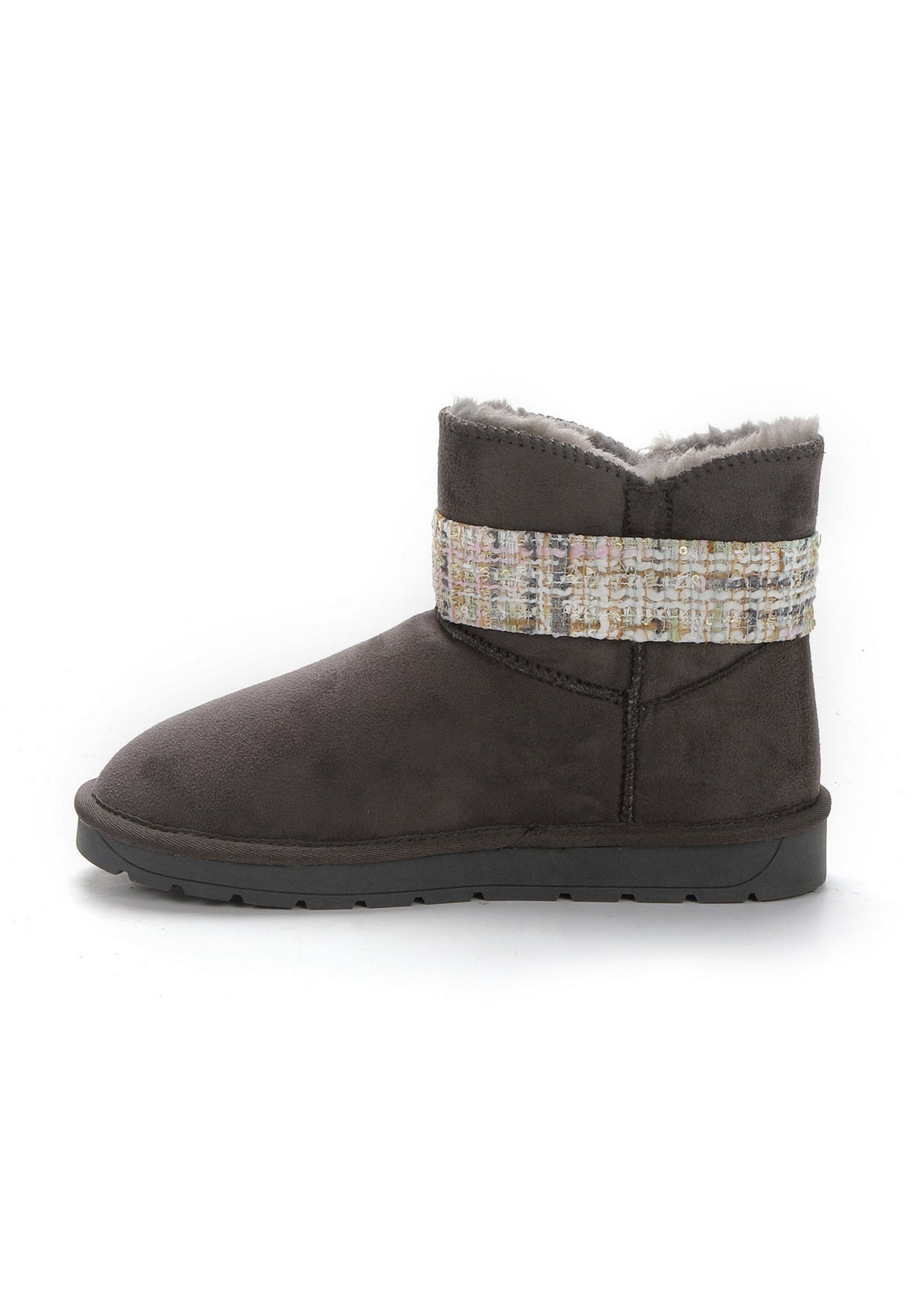 Bottines Winny Tweed Anthracite