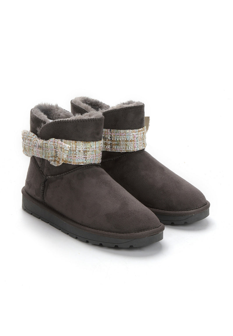 Bottines Winny Tweed Anthracite