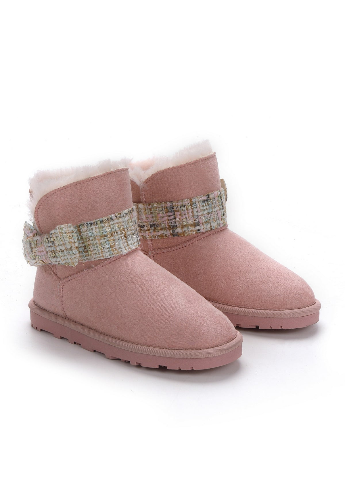 Bottines Winny Tweed Rose