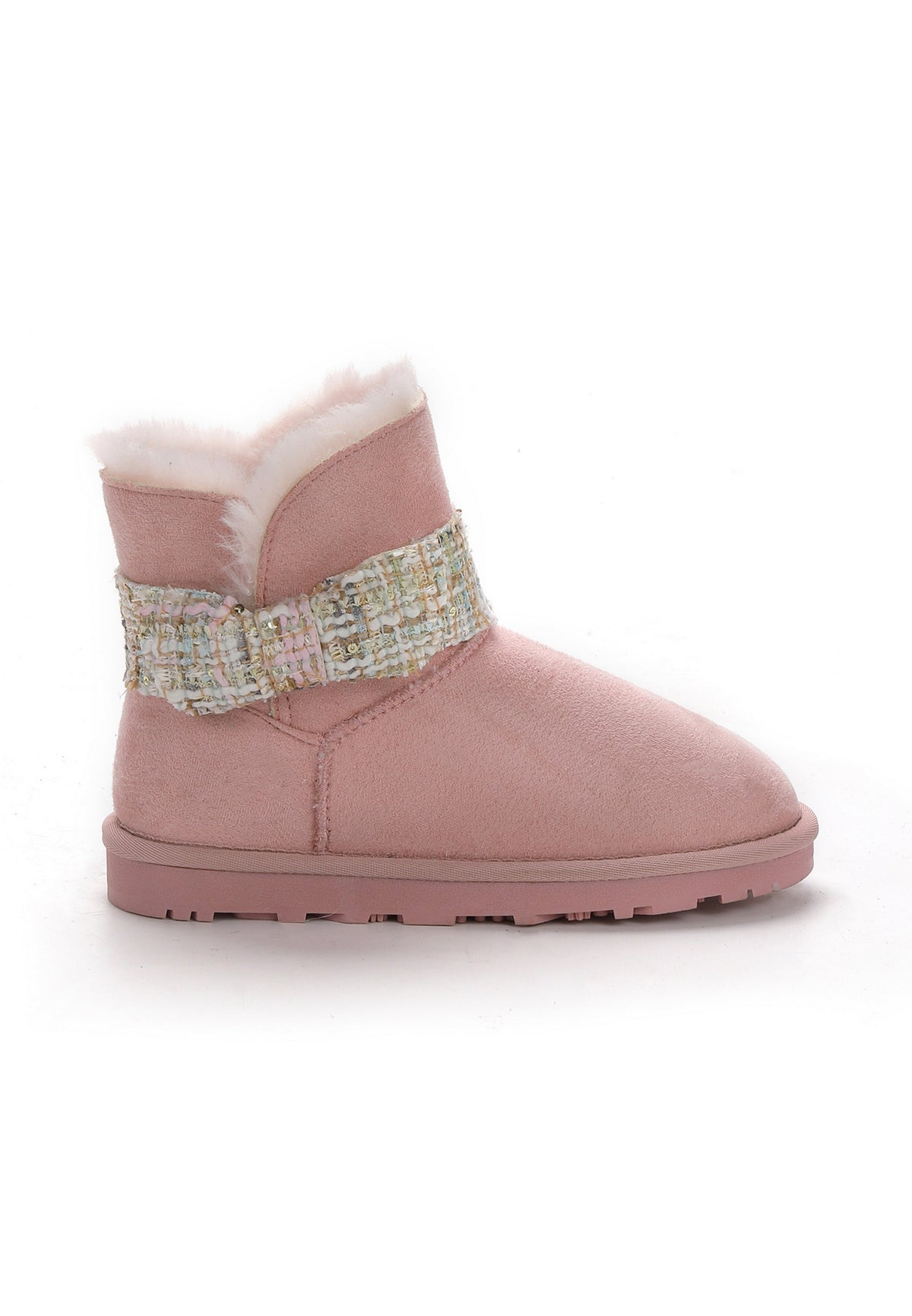 Bottines Winny Tweed Rose