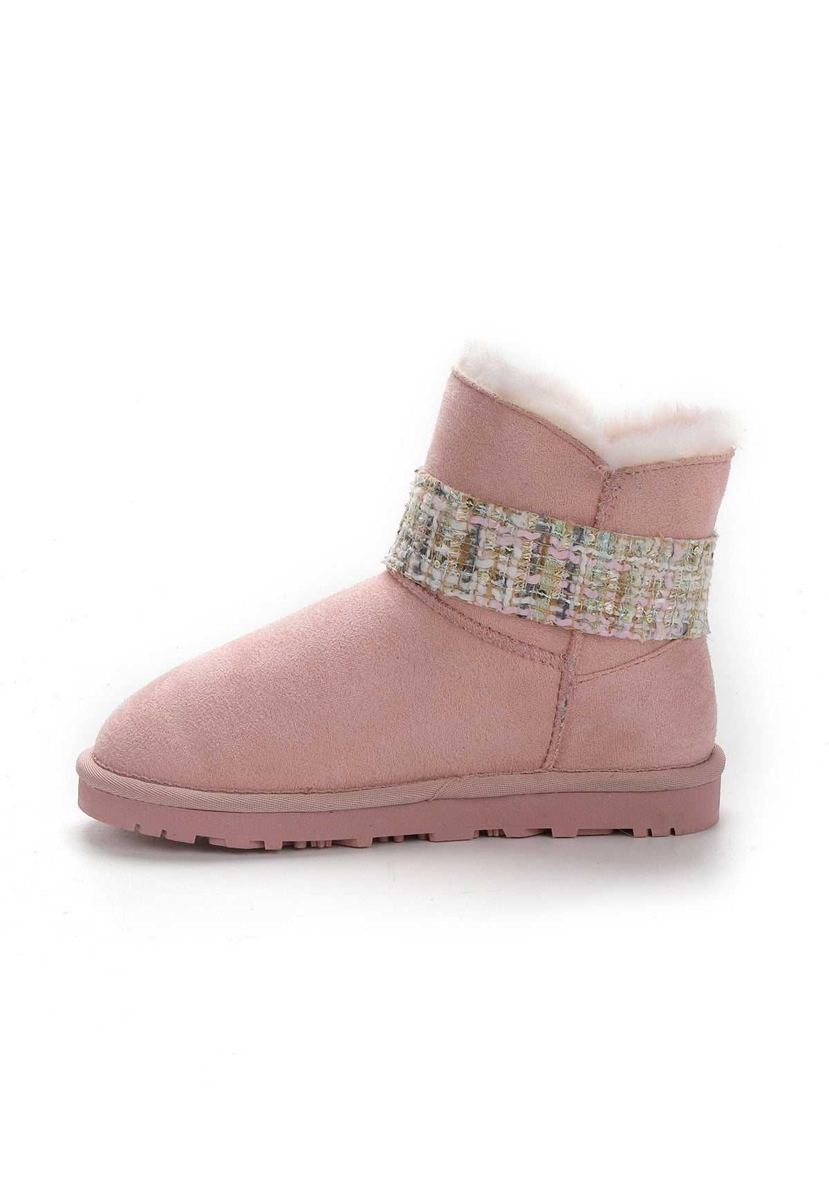 Bottines Winny Tweed Rose