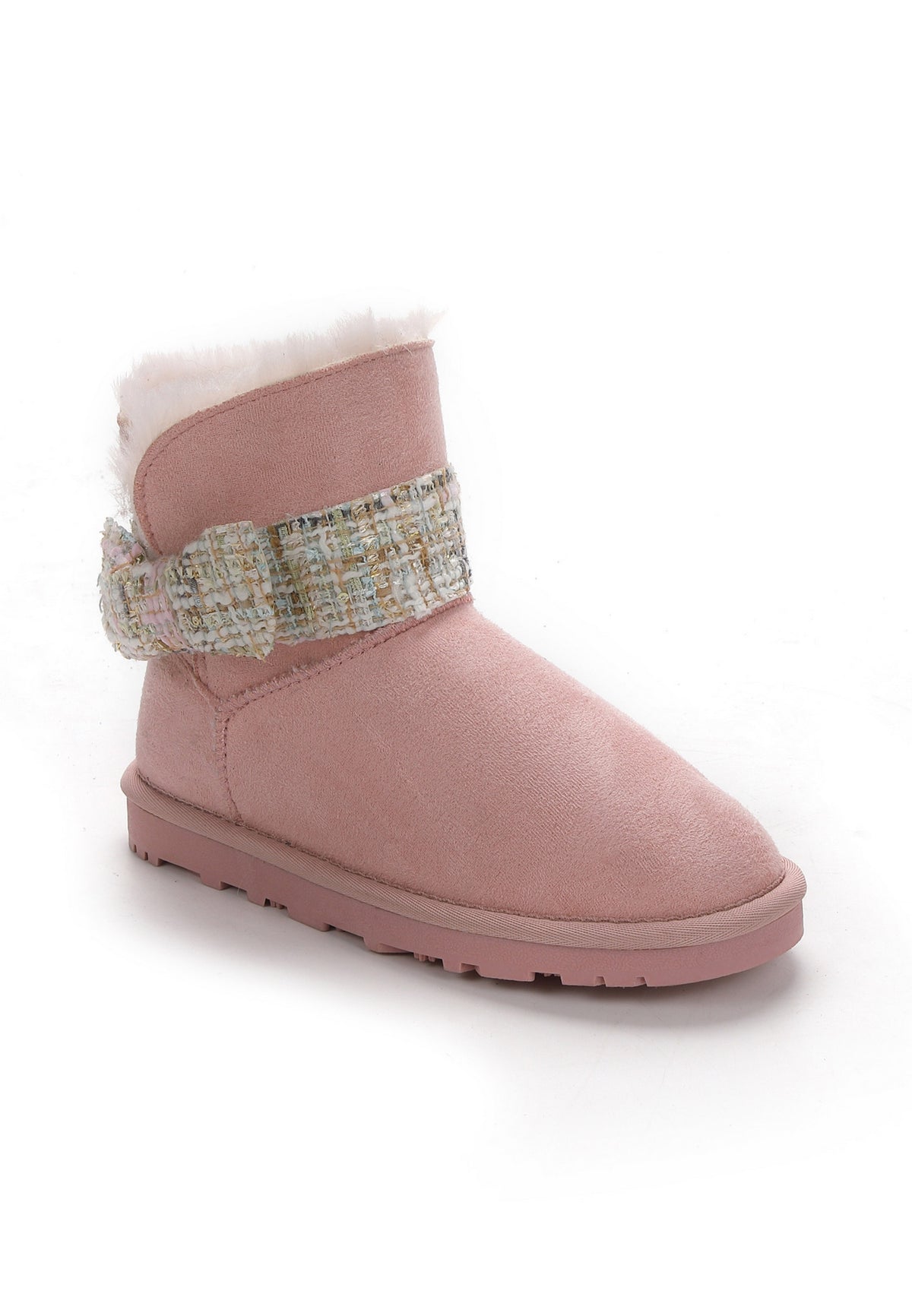 Bottines Winny Tweed Rose