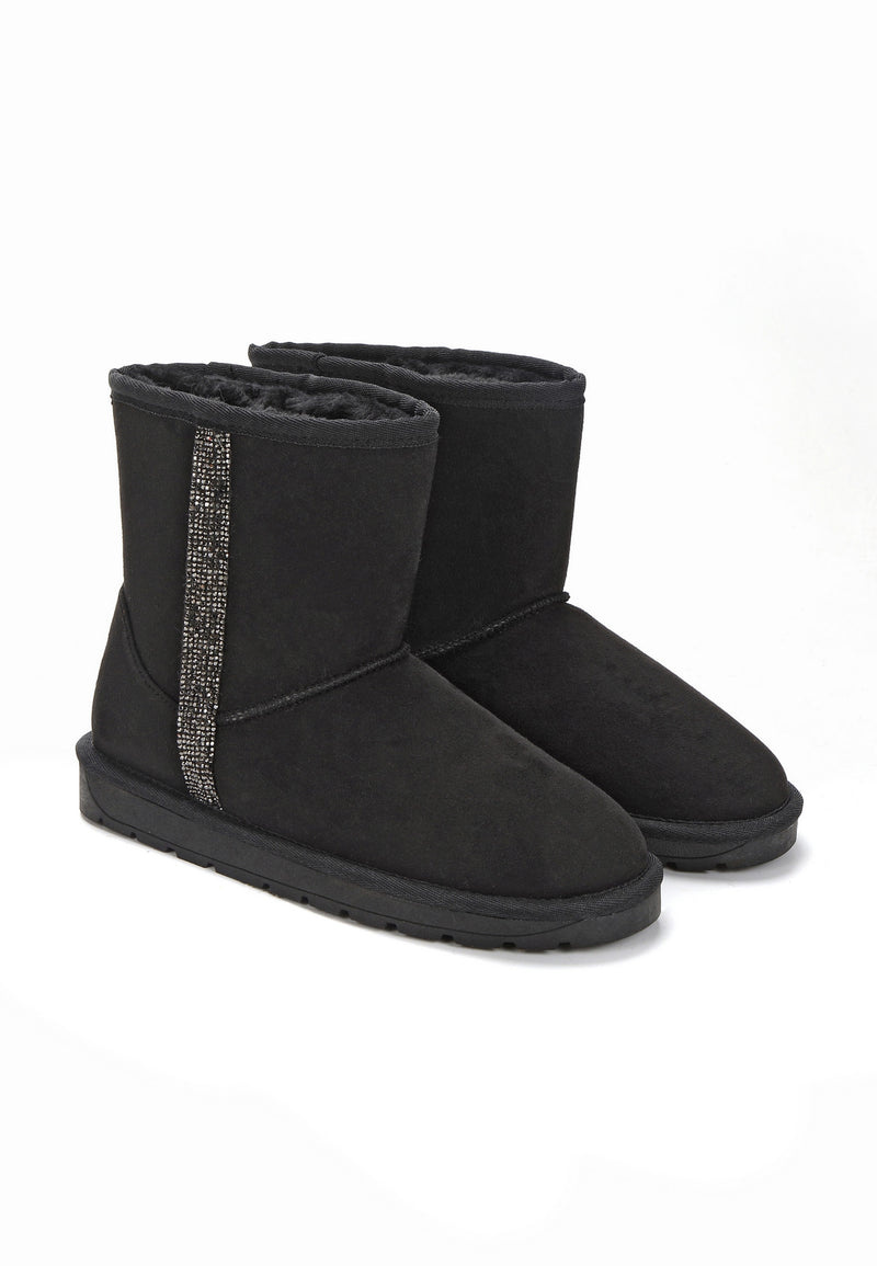 Bottines Reine Glitter Noir
