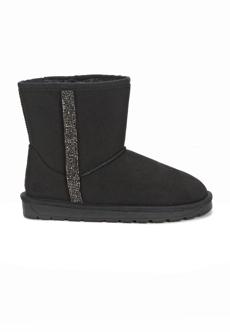 Bottines Reine Glitter Noir