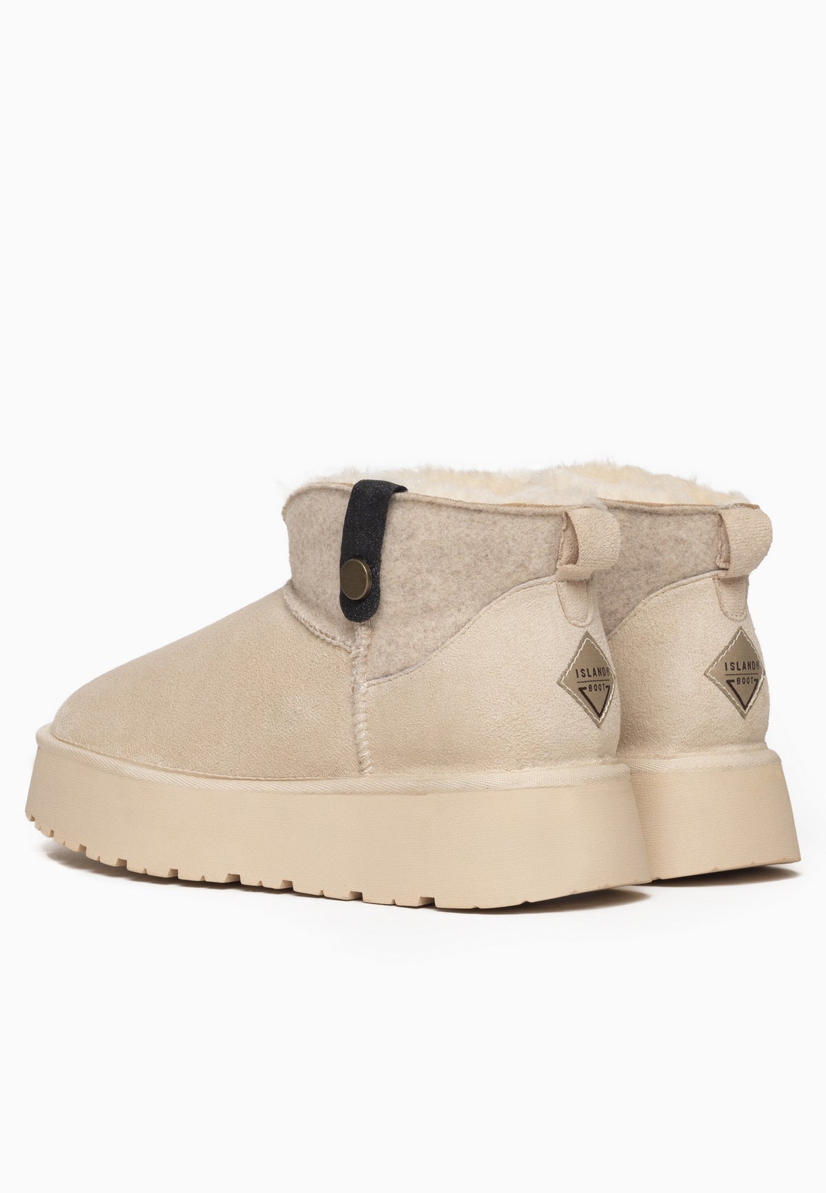 Bottines Ifza Blanc cassé et Noir