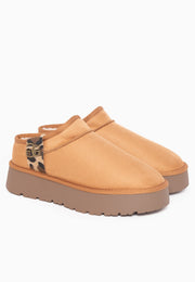 Bottines Idila Camel et Léopard