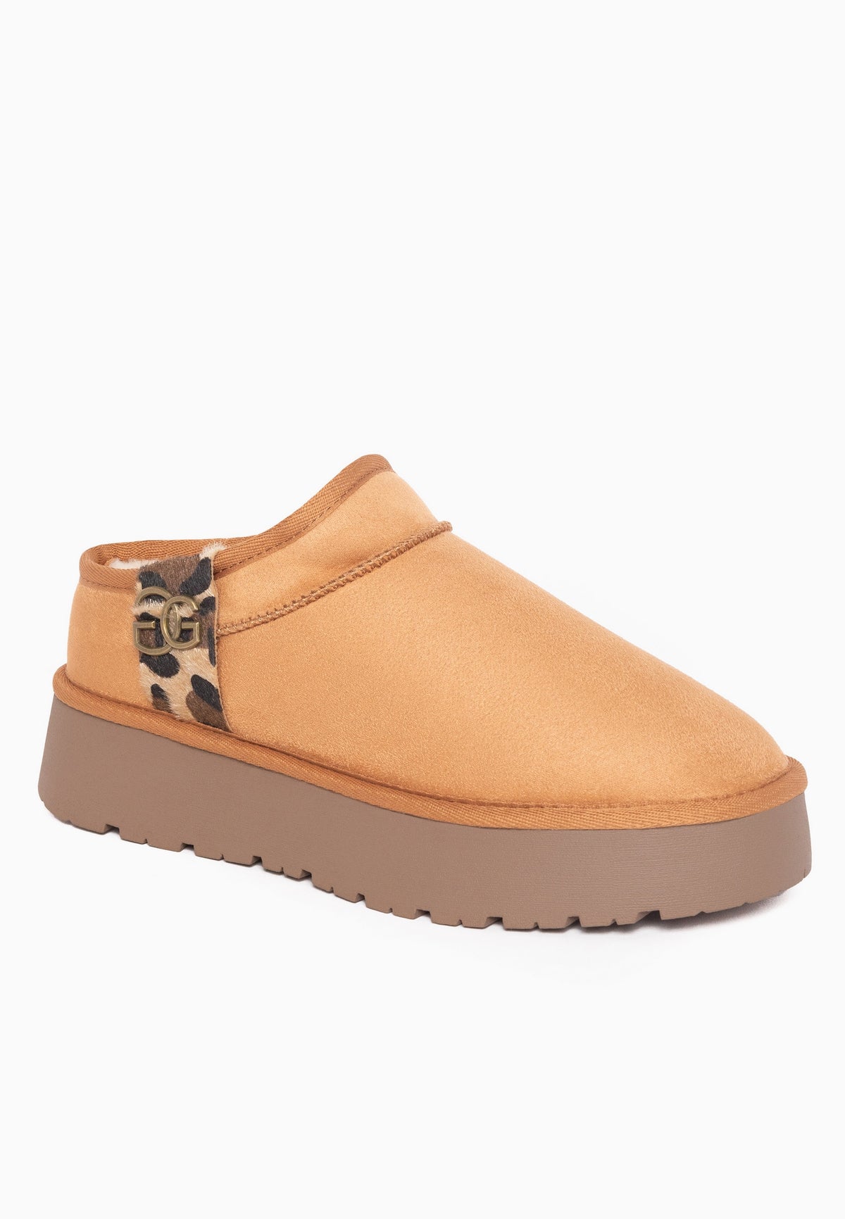 Bottines Idila Camel et Léopard