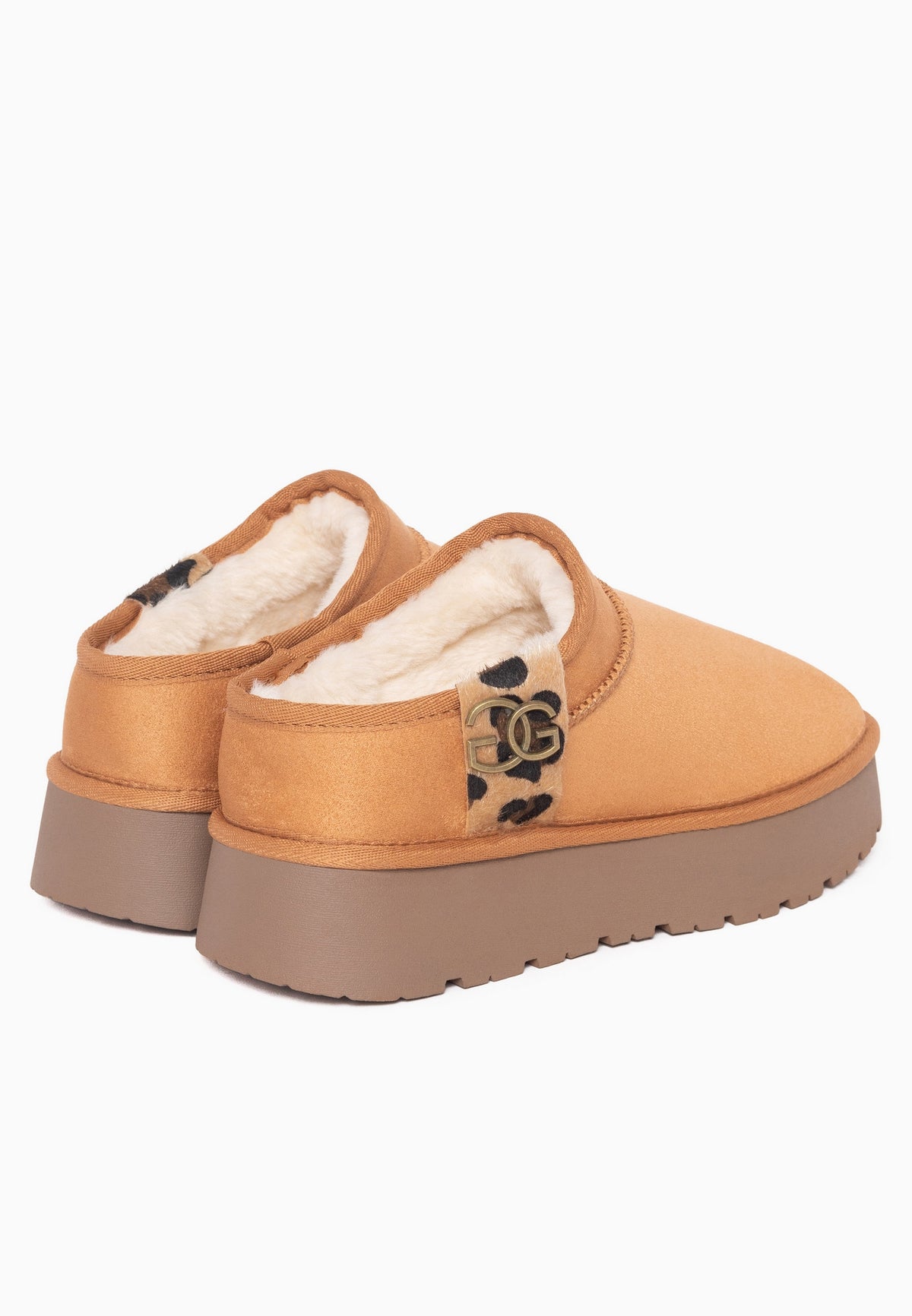 Bottines Idila Camel et Léopard