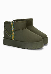 Bottines Sherry Kaki