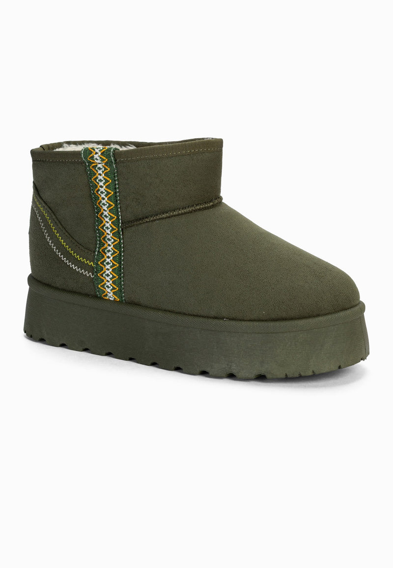 Bottines Sherry Kaki