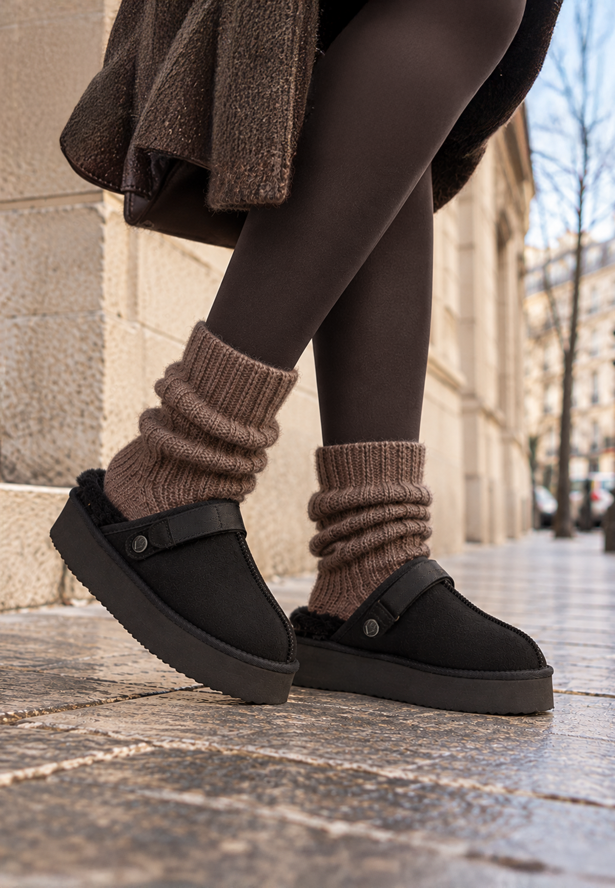 Chaussons Selia Noir