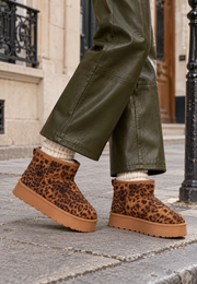 Scarlett Leopard Ankle Boots
