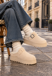 Chaussons Siloe Blanc cassé
