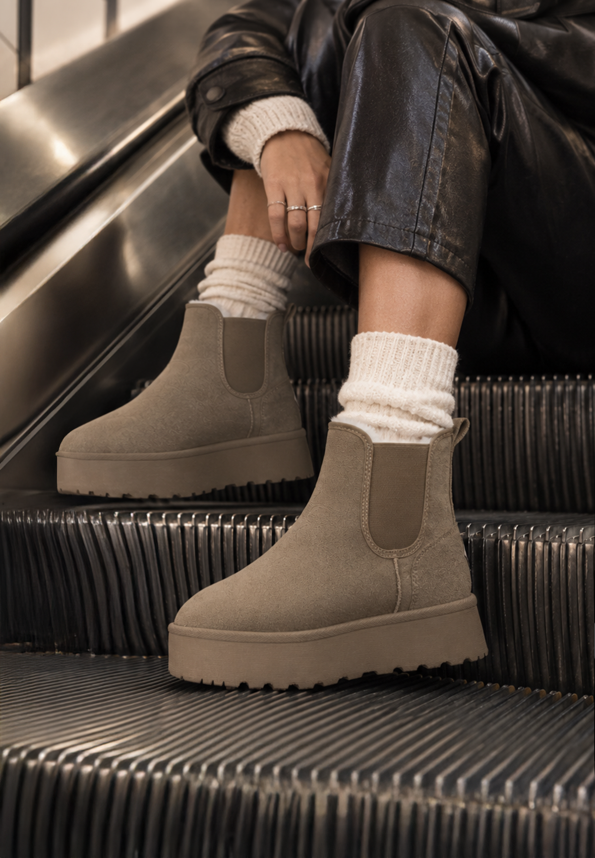 Bottines Salome Beige foncé